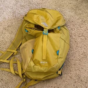Gregory Nano 18 Daypack in Mustard Yellow with Blue Accents